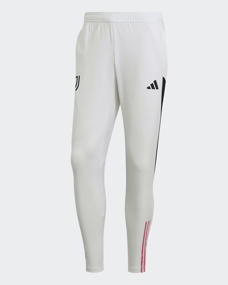 Pantaloni Tuta Allenamento JUVENTUS FC adidas Uomo 2023 24 Poliestere  AEROREADY Tasche con zip Bianco